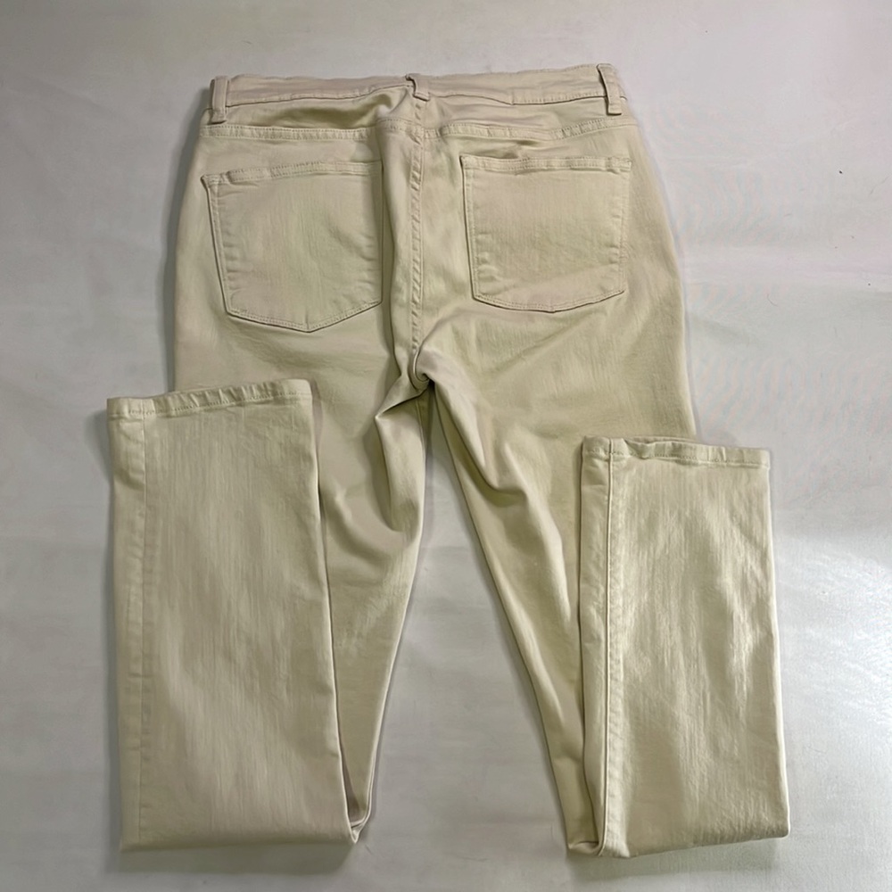 Lauren Ralph Lauren Women's Cream Stretch Denim Jeans Size 6 LRL Skinny Casual - Picture 3 of 5
